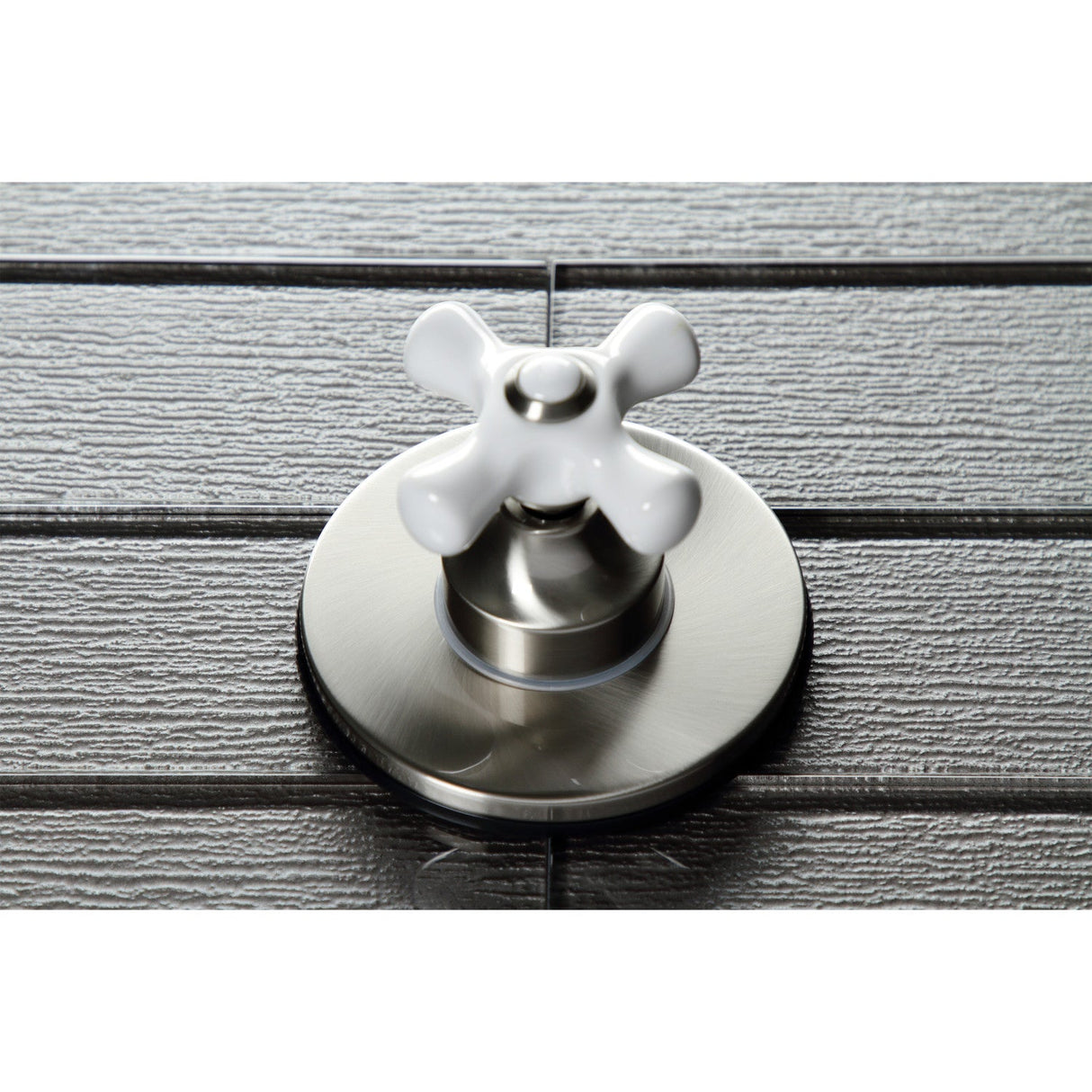 KS3038PX Single-Handle Wall Mount Three-Way Diverter Valve with Trim Kit, Brushed Nickel