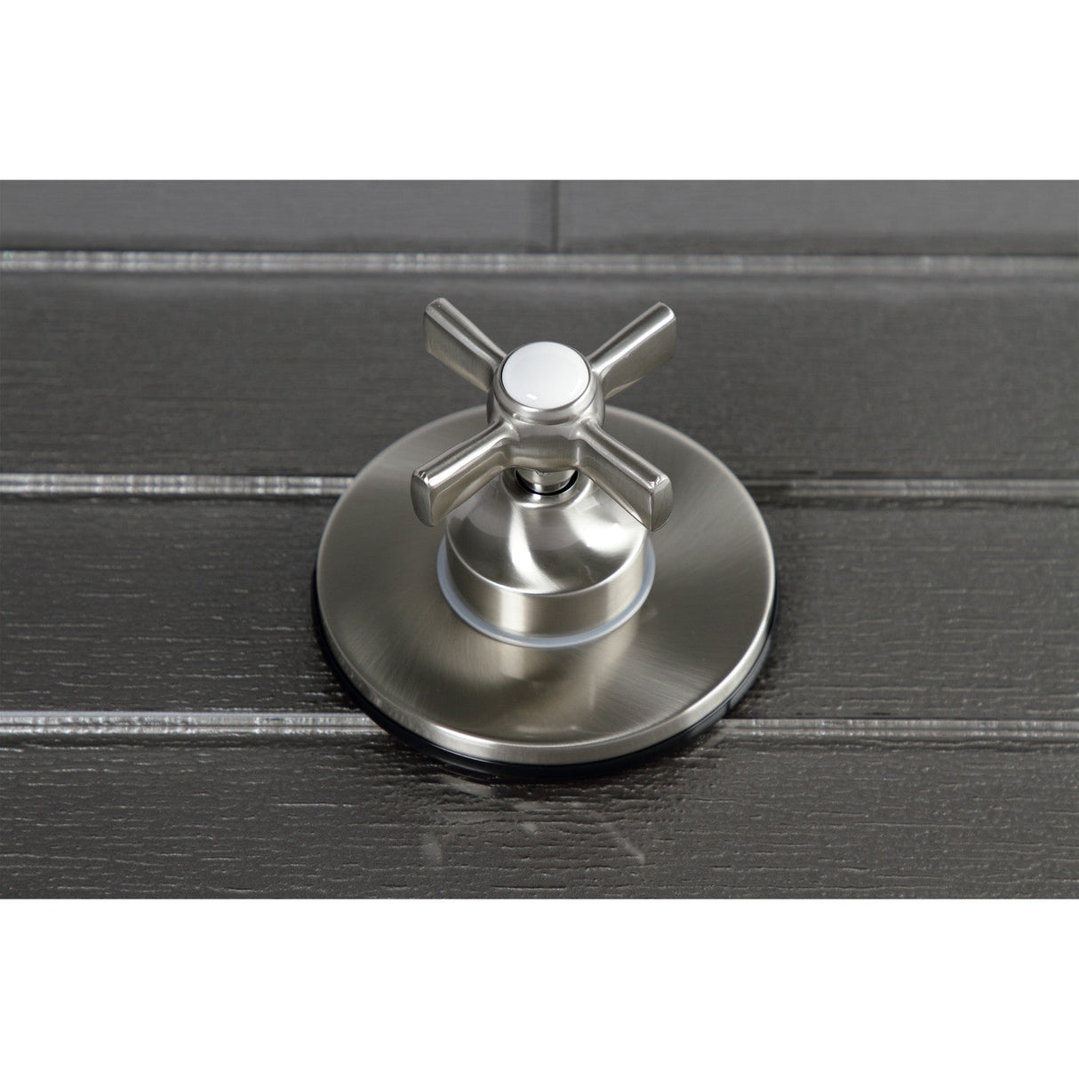 KS3038ZX Single-Handle Wall Mount Three-Way Diverter Valve with Trim Kit, Brushed Nickel