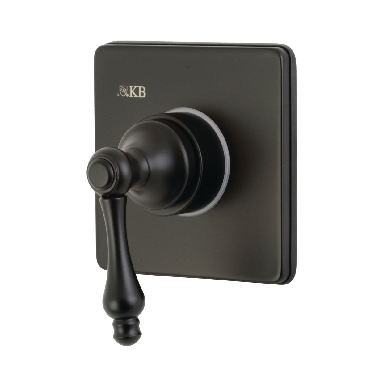 KS3040AL Single-Handle Wall Mount Three-Way Diverter Valve with Trim Kit, Matte Black