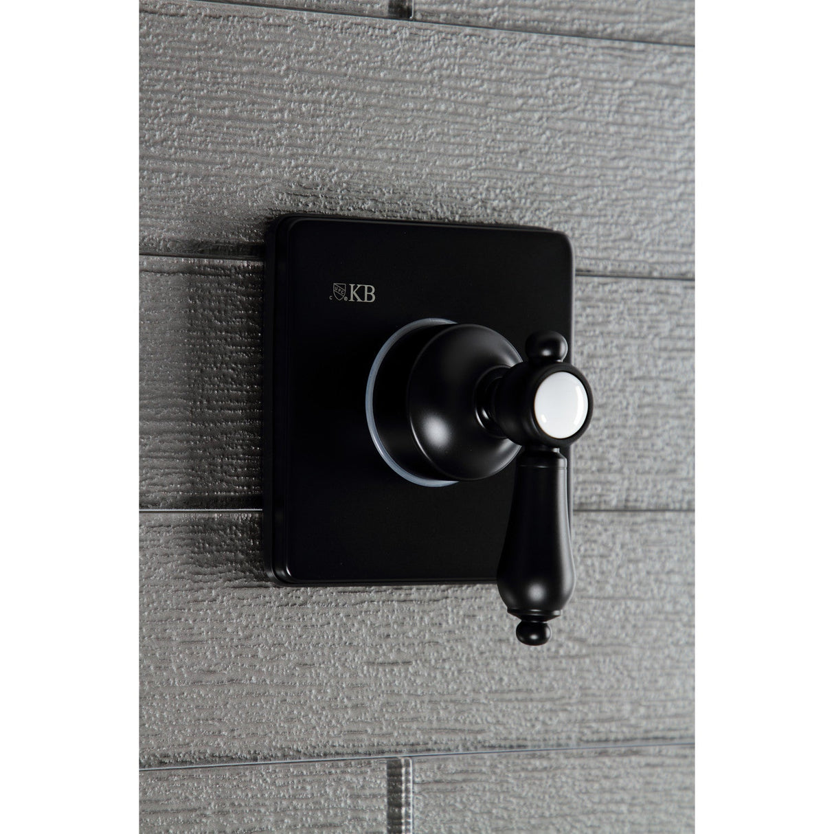 Heirloom KS3040BAL Single-Handle Wall Mount Three-Way Diverter Valve with Trim Kit, Matte Black
