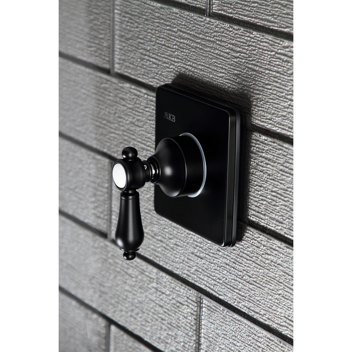 Heirloom KS3040BAL Single-Handle Wall Mount Three-Way Diverter Valve with Trim Kit, Matte Black