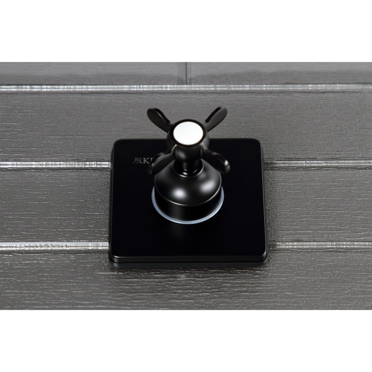 KS3040BEX Single-Handle Wall Mount Three-Way Diverter Valve with Trim Kit, Matte Black