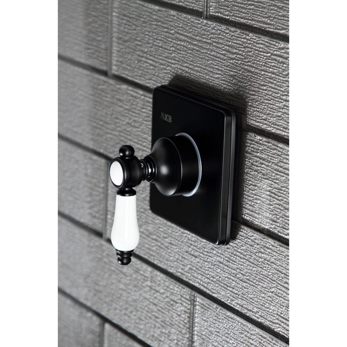 Bel-Air KS3040BPL Single-Handle Wall Mount Three-Way Diverter Valve with Trim Kit, Matte Black
