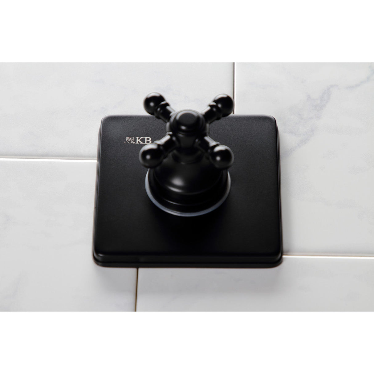 KS3040BX Single-Handle Wall Mount Three-Way Diverter Valve with Trim Kit, Matte Black