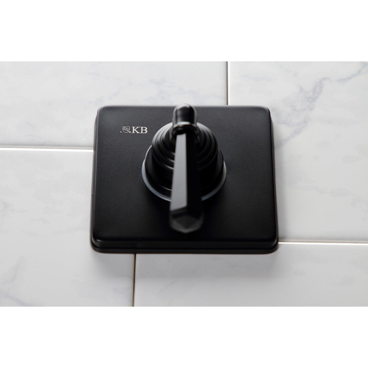 Metropolitan KS3040HL Single-Handle Wall Mount Three-Way Diverter Valve with Trim Kit, Matte Black