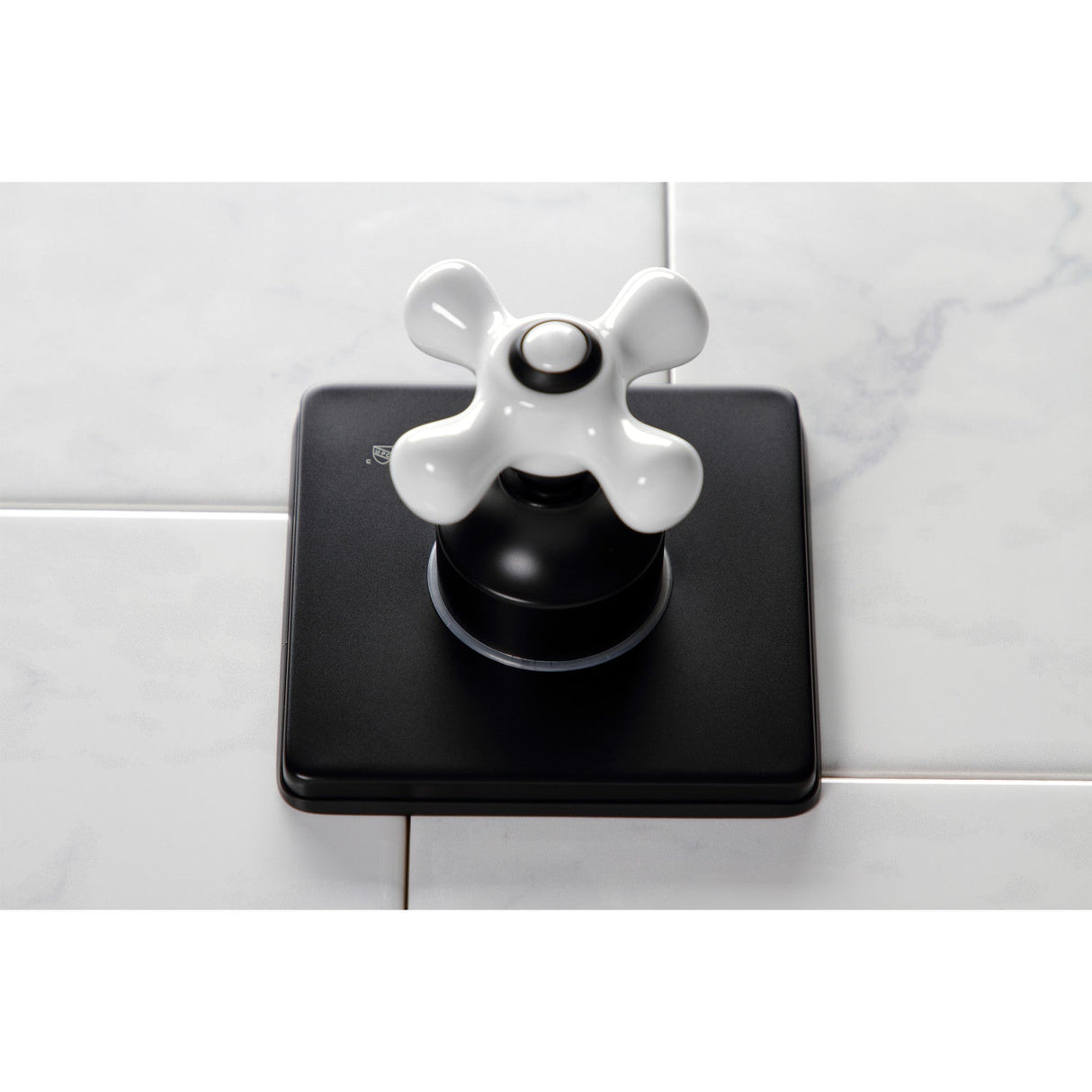 KS3040PX Single-Handle Wall Mount Three-Way Diverter Valve with Trim Kit, Matte Black