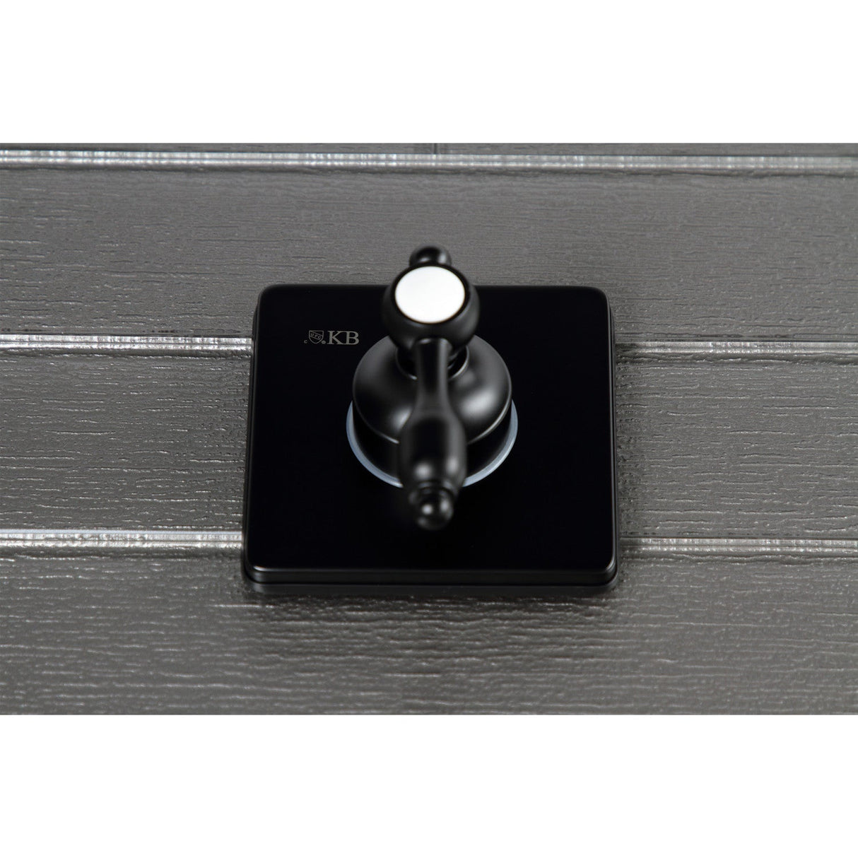 Tudor KS3040TAL Single-Handle Wall Mount Three-Way Diverter Valve with Trim Kit, Matte Black