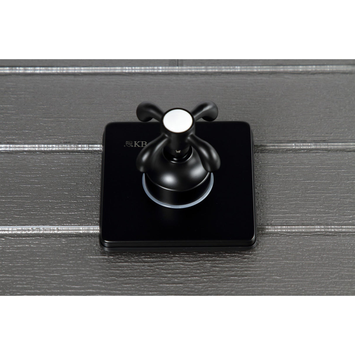 KS3040TX Single-Handle Wall Mount Three-Way Diverter Valve with Trim Kit, Matte Black