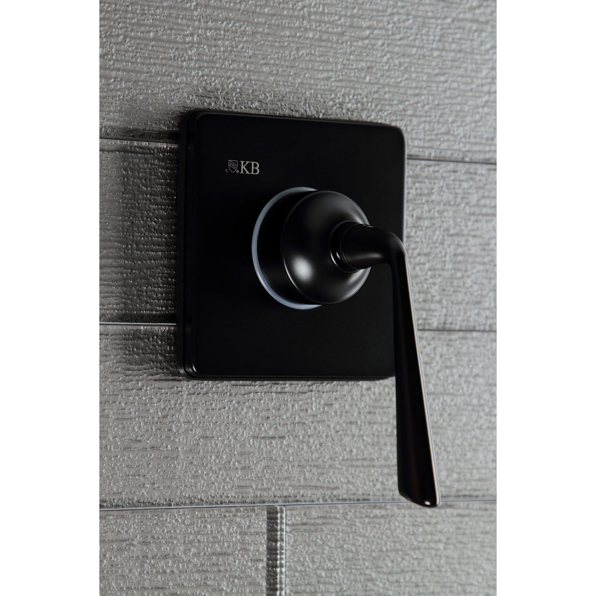 KS3040ZL Single-Handle Wall Mount Three-Way Diverter Valve with Trim Kit, Matte Black