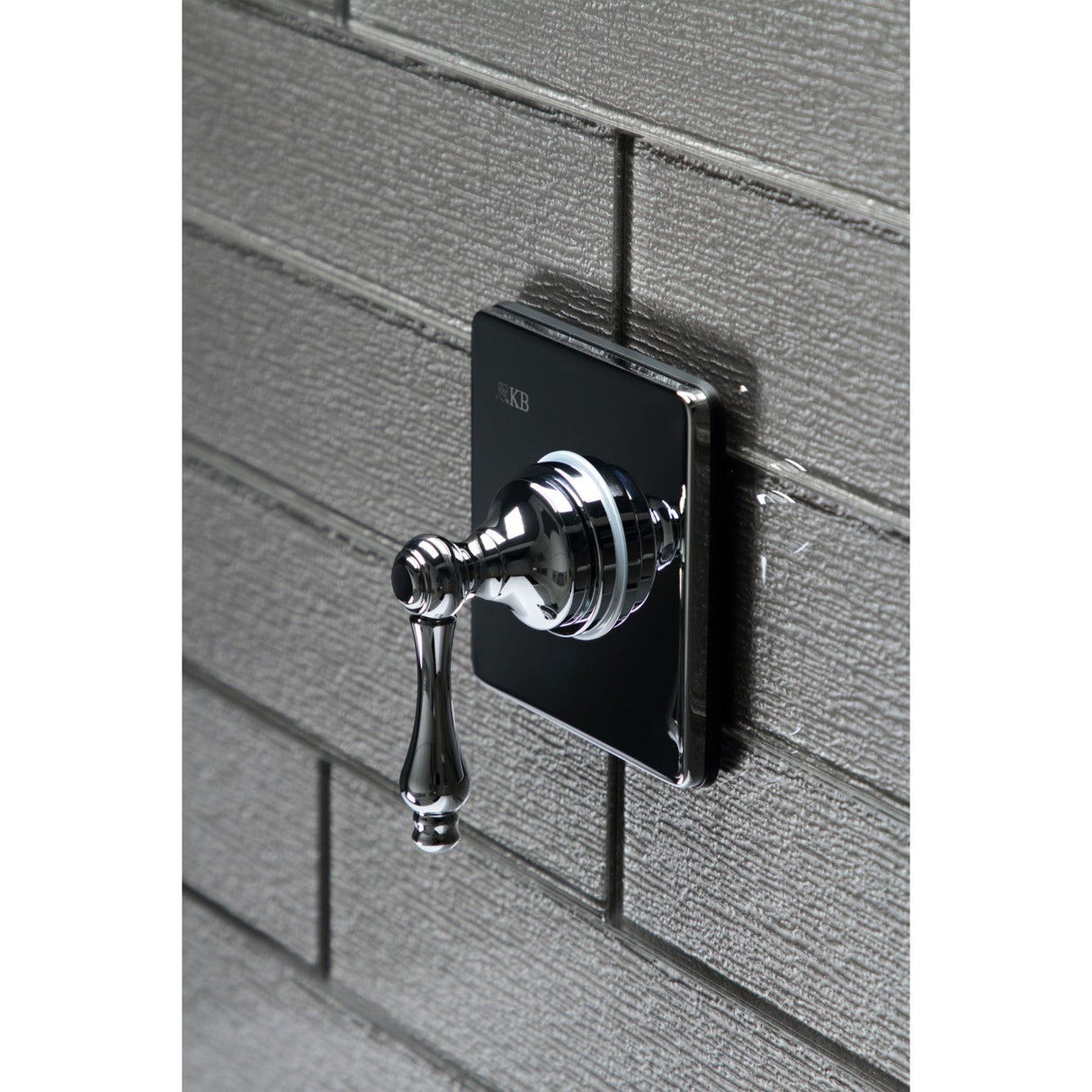 KS3041AL Single-Handle Wall Mount Three-Way Diverter Valve with Trim Kit, Polished Chrome