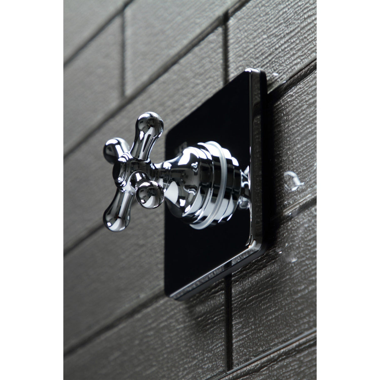 KS3041AX Single-Handle Wall Mount Three-Way Diverter Valve with Trim Kit, Polished Chrome