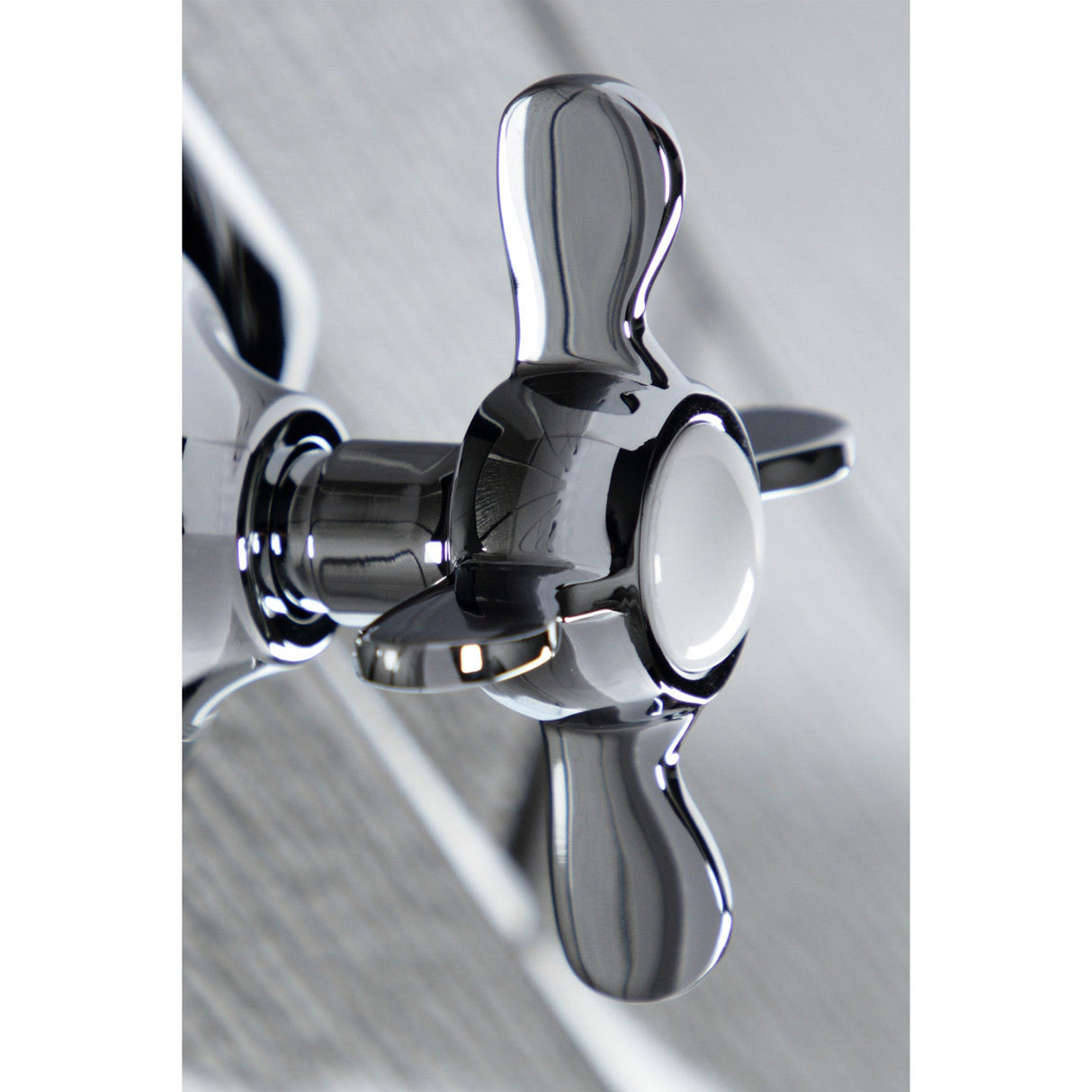 KS3041BEX Single-Handle Wall Mount Three-Way Diverter Valve with Trim Kit, Polished Chrome