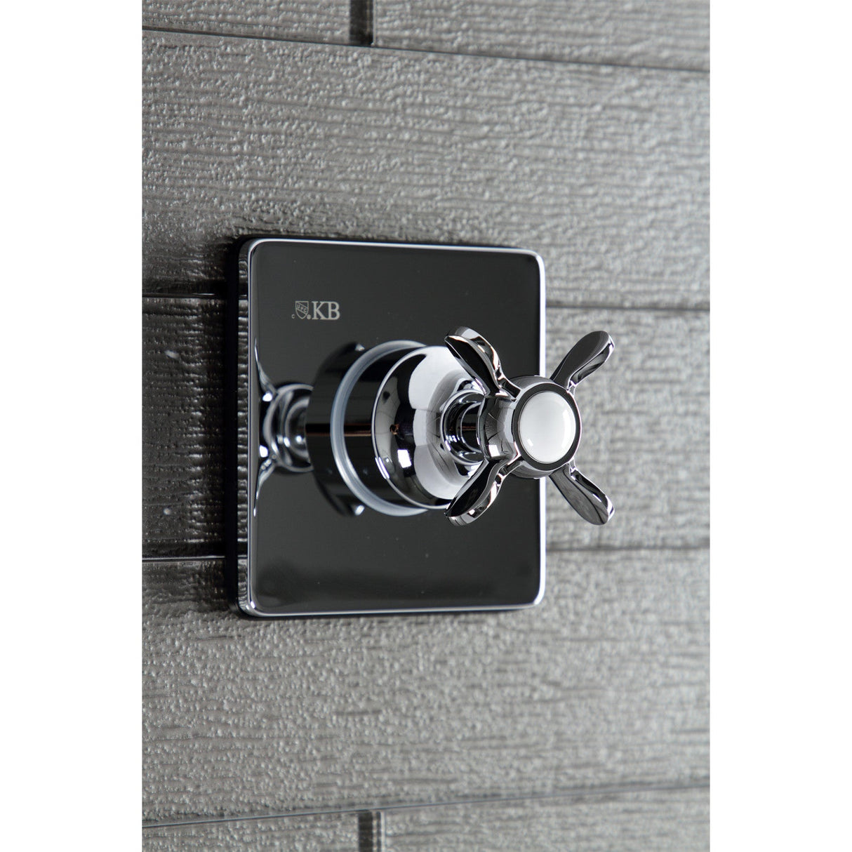 KS3041BEX Single-Handle Wall Mount Three-Way Diverter Valve with Trim Kit, Polished Chrome