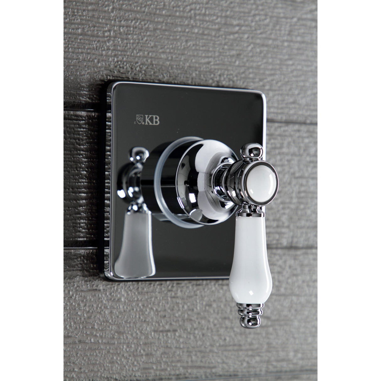 Bel-Air KS3041BPL Single-Handle Wall Mount Three-Way Diverter Valve with Trim Kit, Polished Chrome