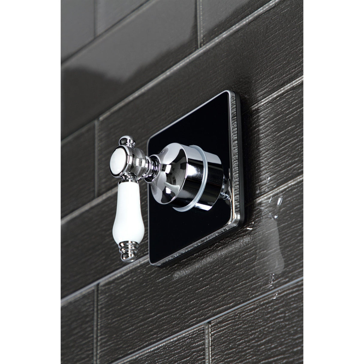 Bel-Air KS3041BPL Single-Handle Wall Mount Three-Way Diverter Valve with Trim Kit, Polished Chrome