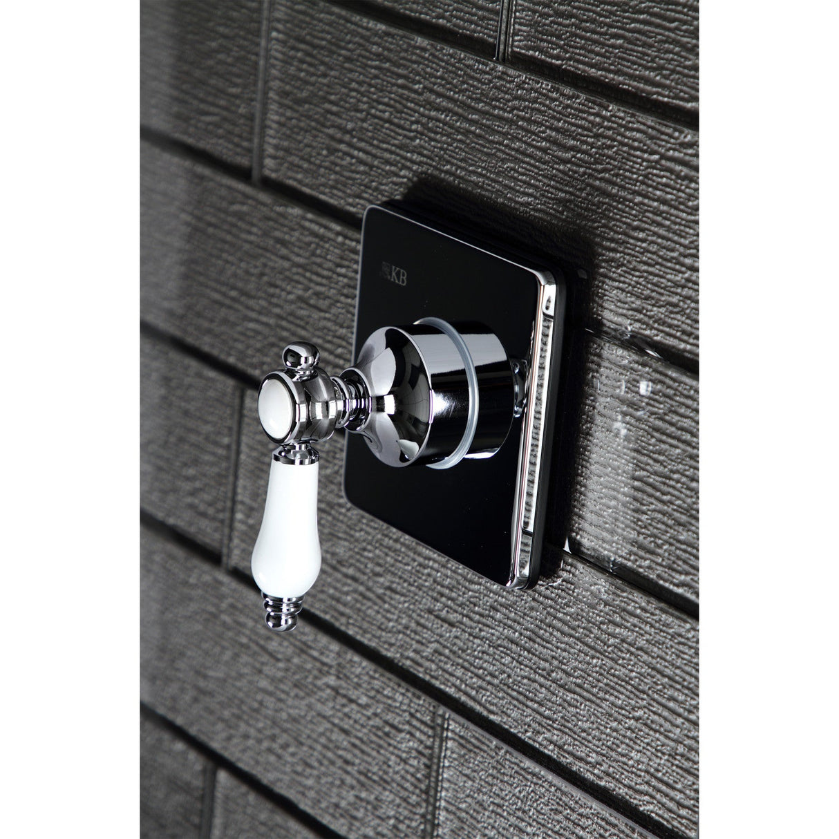 Bel-Air KS3041BPL Single-Handle Wall Mount Three-Way Diverter Valve with Trim Kit, Polished Chrome