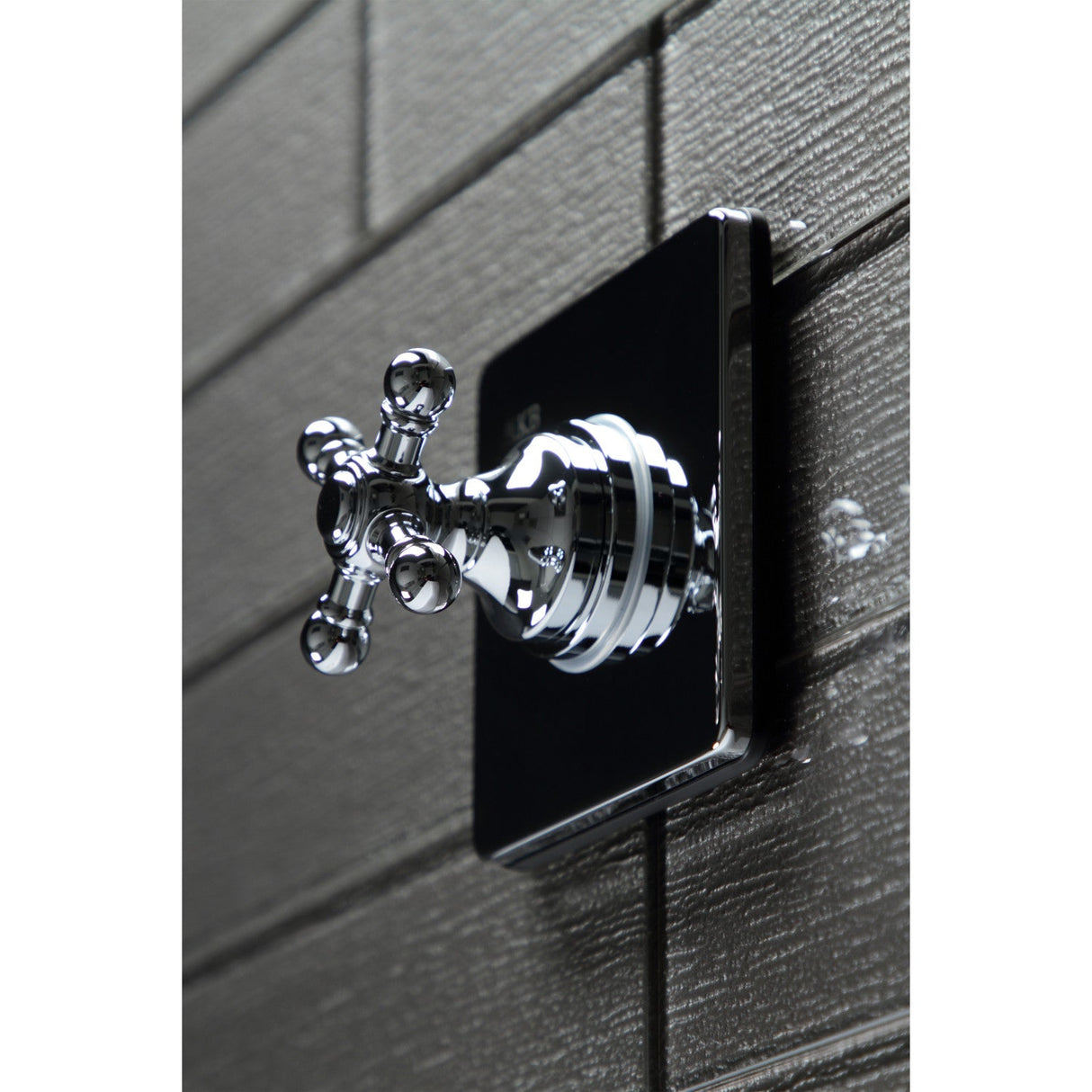 KS3041BX Single-Handle Wall Mount Three-Way Diverter Valve with Trim Kit, Polished Chrome