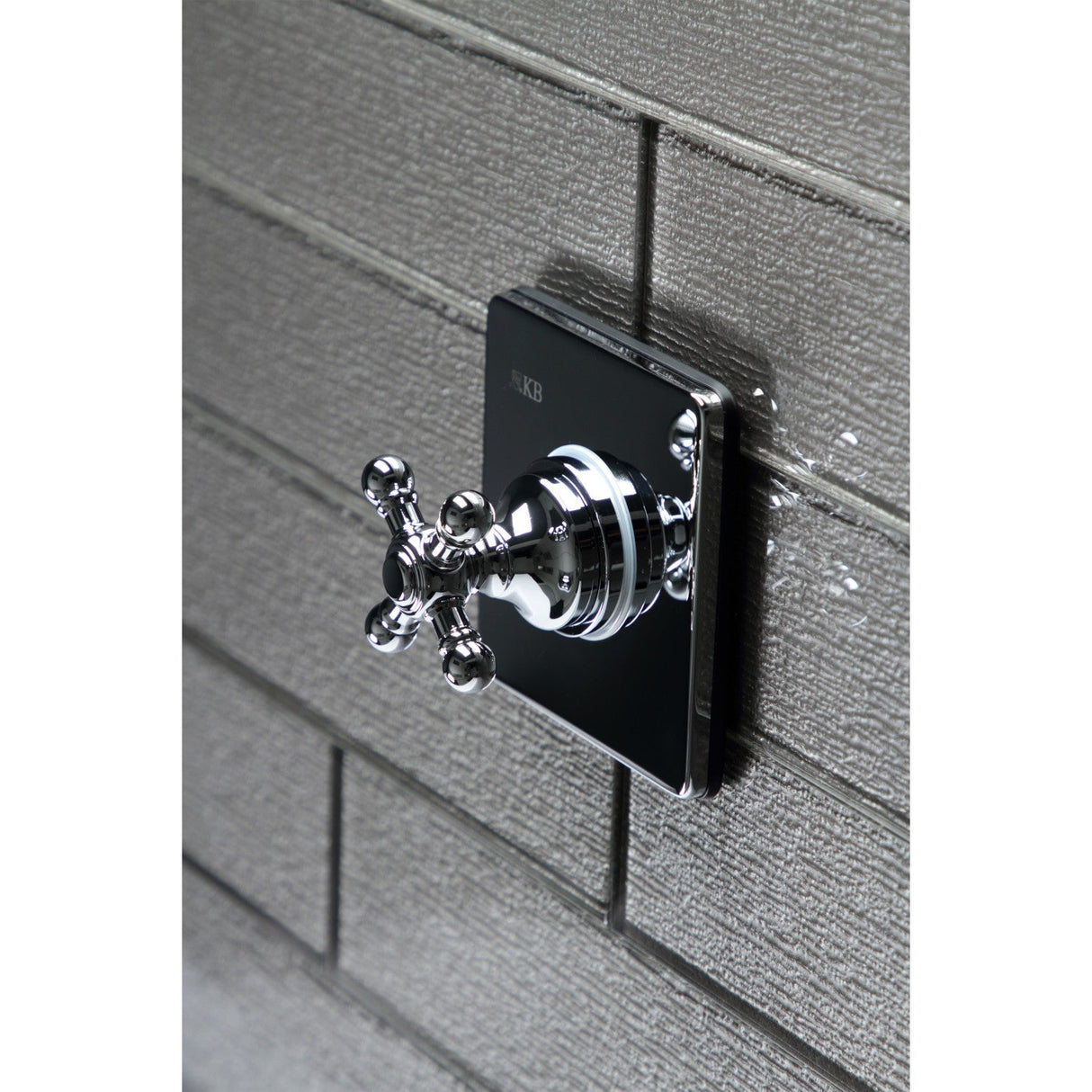 KS3041BX Single-Handle Wall Mount Three-Way Diverter Valve with Trim Kit, Polished Chrome