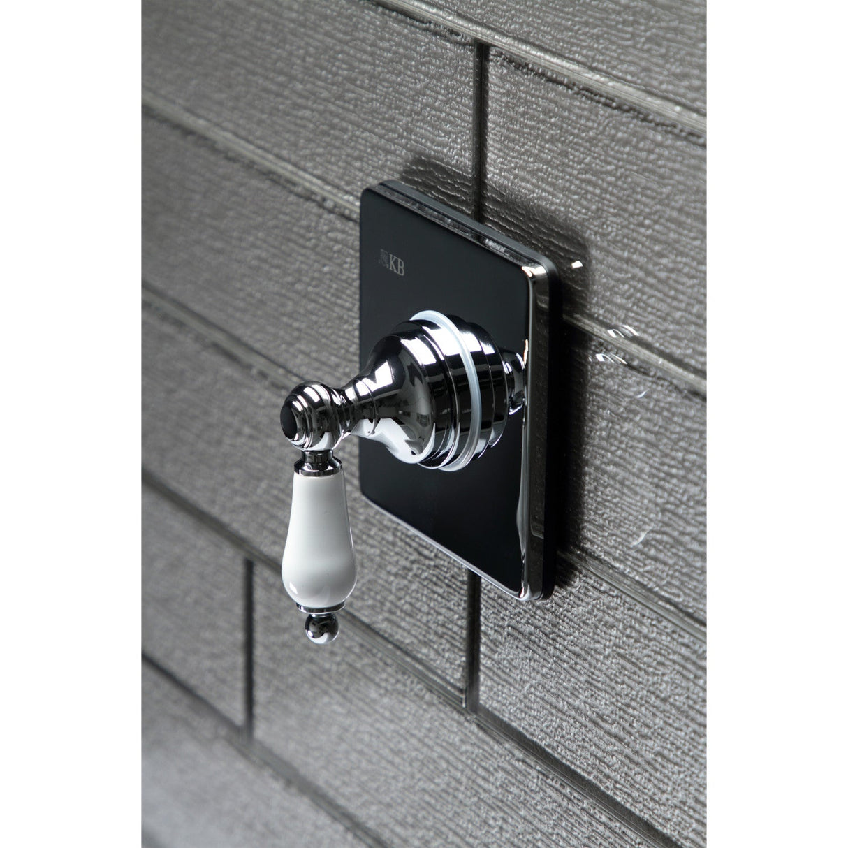 KS3041PL Single-Handle Wall Mount Three-Way Diverter Valve with Trim Kit, Polished Chrome