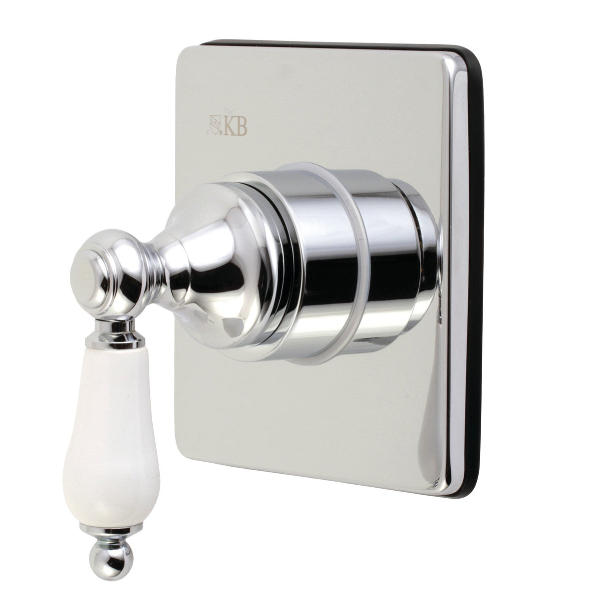 KS3041PL Single-Handle Wall Mount Three-Way Diverter Valve with Trim Kit, Polished Chrome