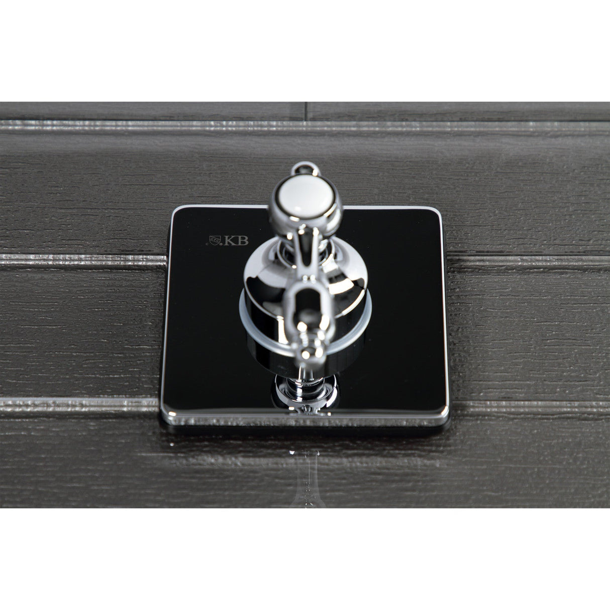 Tudor KS3041TAL Single-Handle Wall Mount Three-Way Diverter Valve with Trim Kit, Polished Chrome