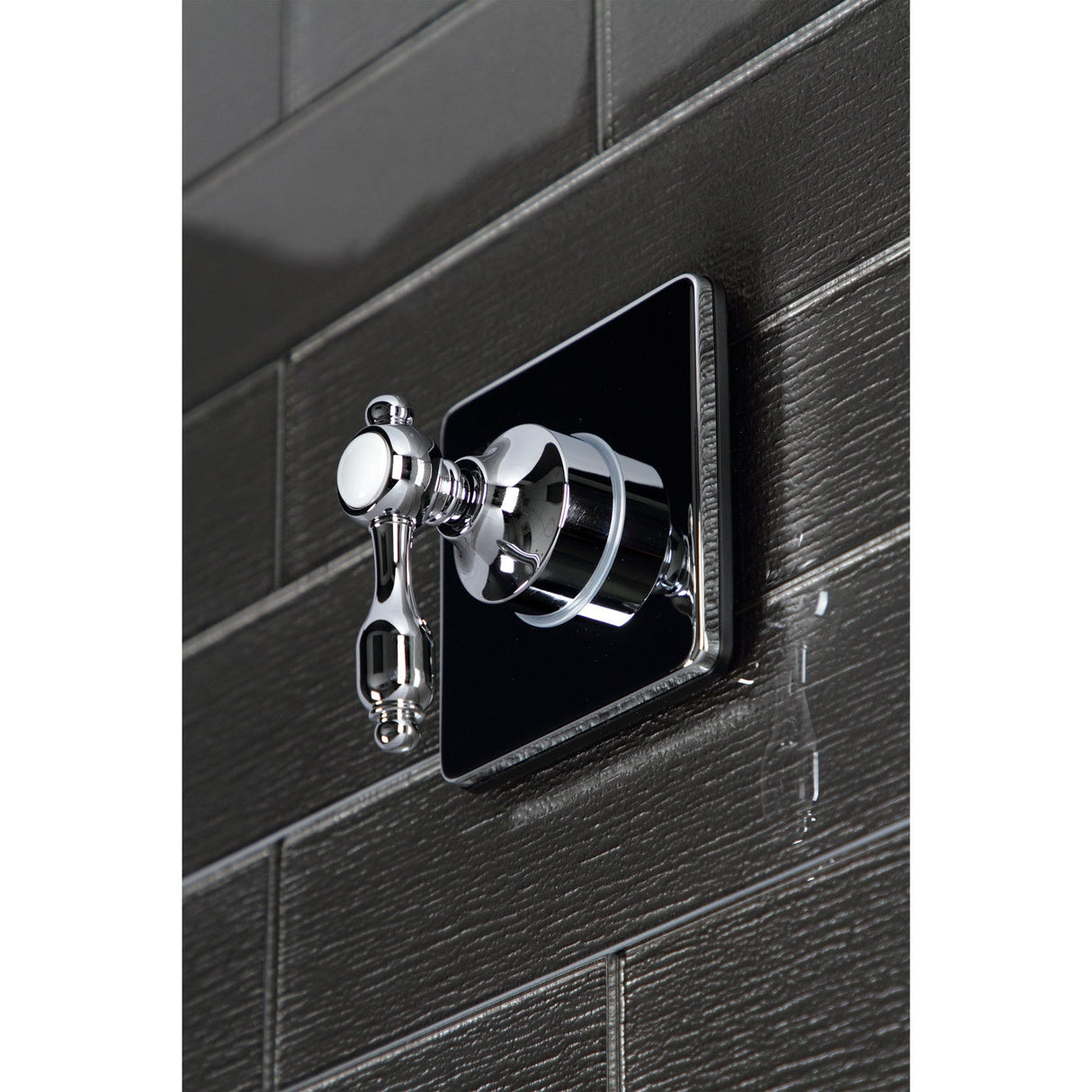 Tudor KS3041TAL Single-Handle Wall Mount Three-Way Diverter Valve with Trim Kit, Polished Chrome
