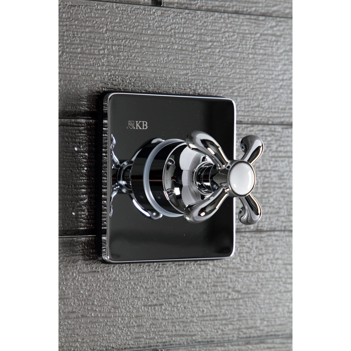 KS3041TX Single-Handle Wall Mount Three-Way Diverter Valve with Trim Kit, Polished Chrome