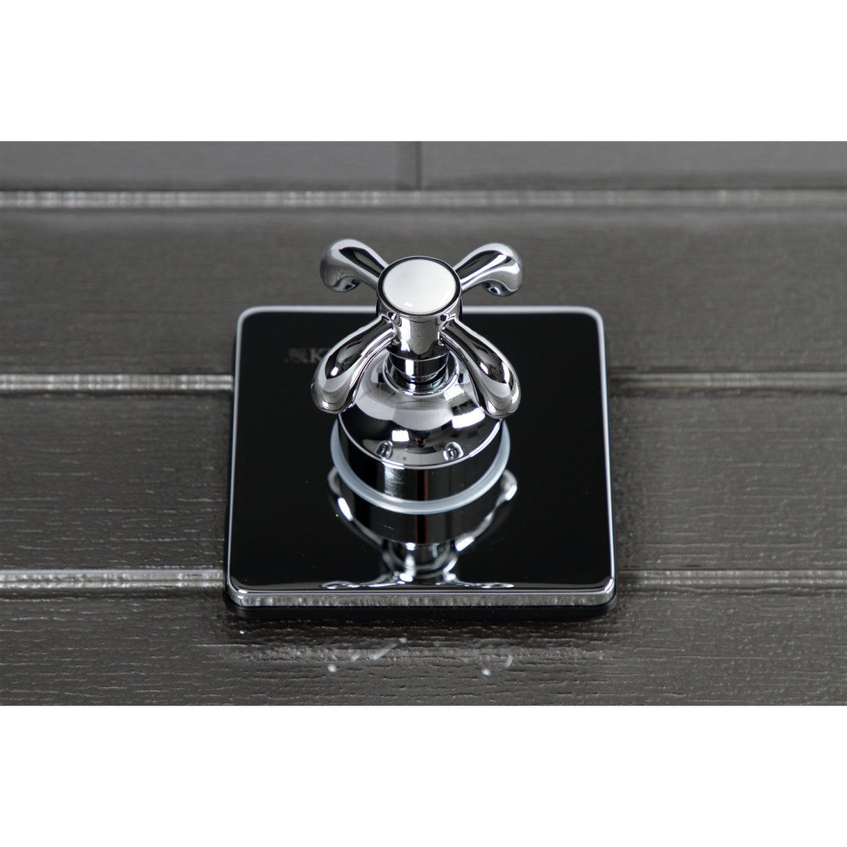 KS3041TX Single-Handle Wall Mount Three-Way Diverter Valve with Trim Kit, Polished Chrome