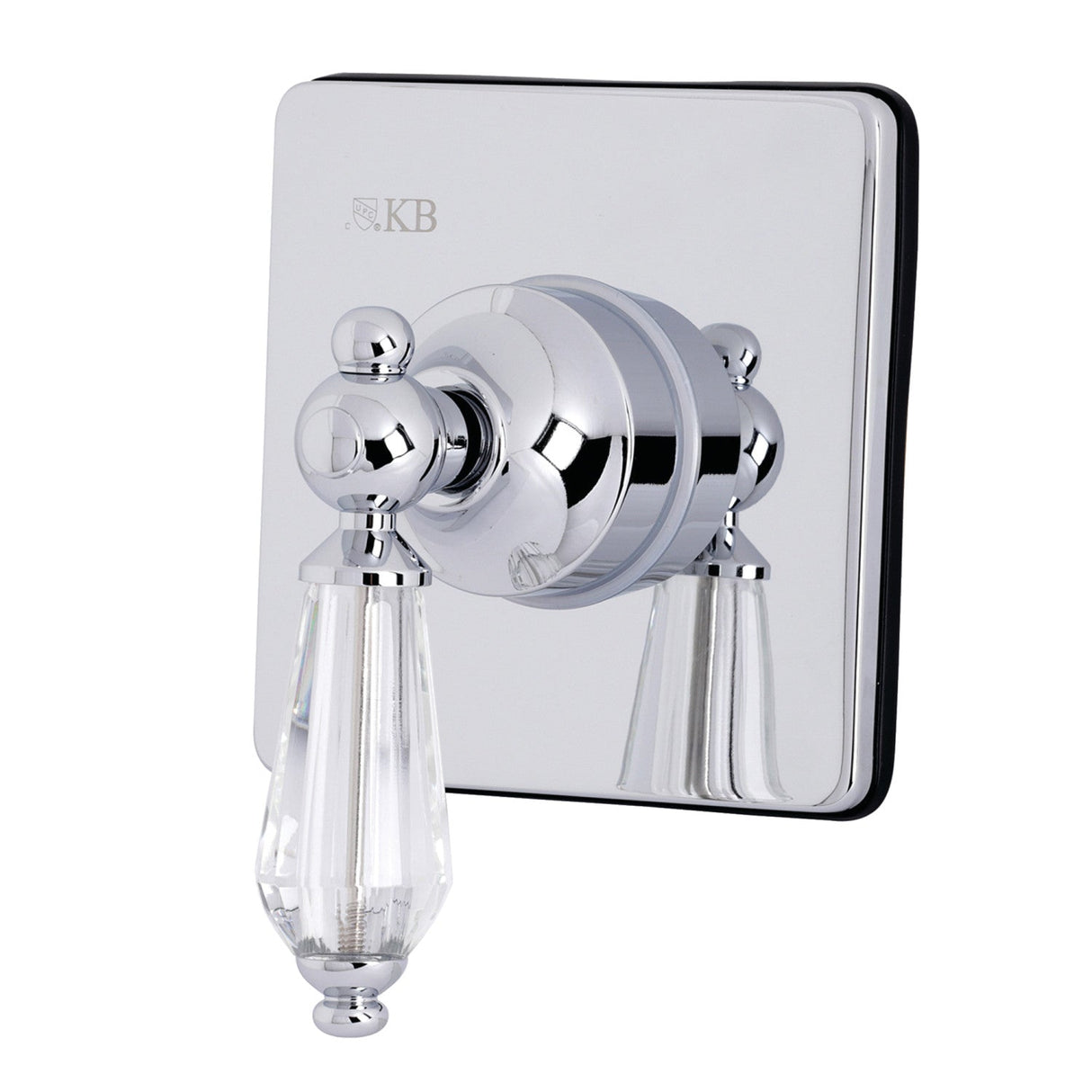Wilshire KS3041WLL Single-Handle Wall Mount Three-Way Diverter Valve with Trim Kit, Polished Chrome