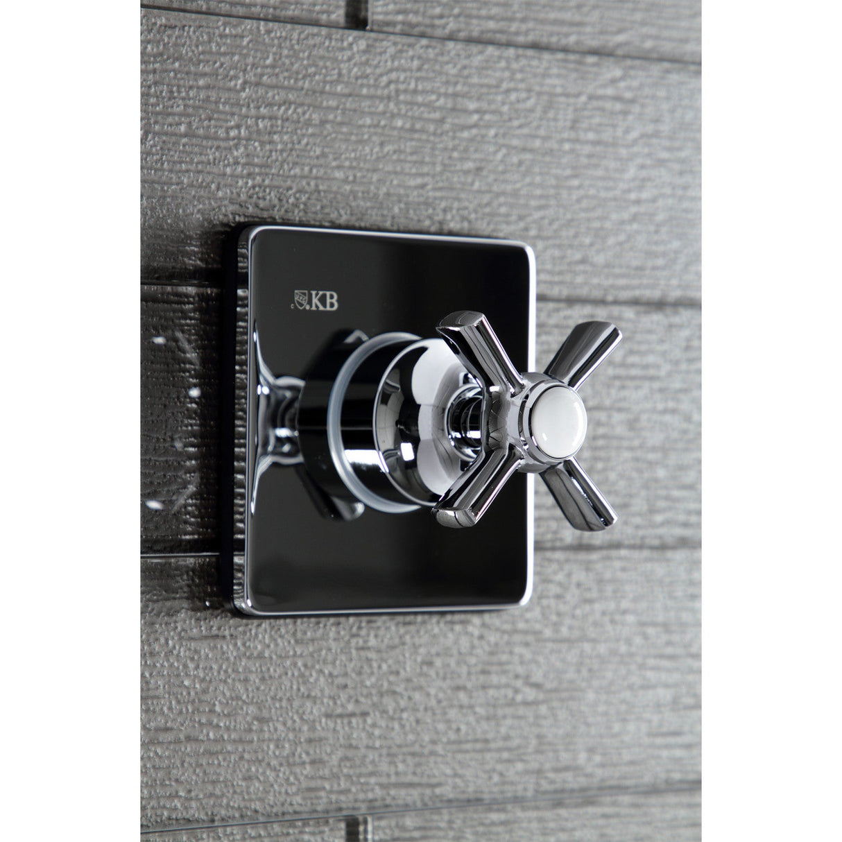 KS3041ZX Single-Handle Wall Mount Three-Way Diverter Valve with Trim Kit, Polished Chrome