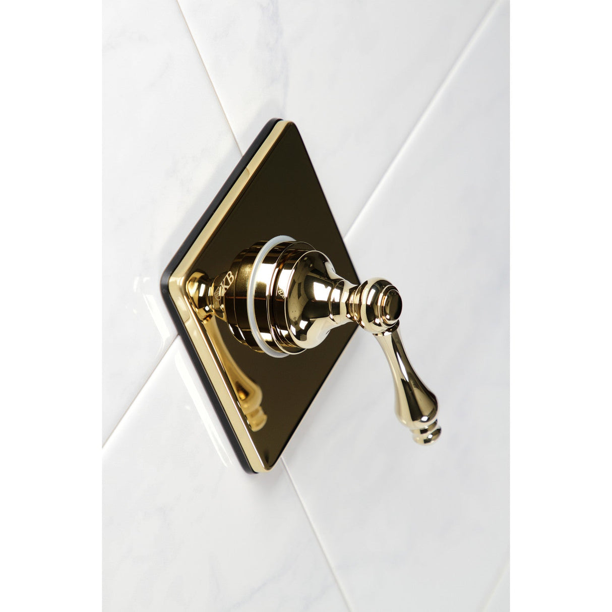KS3042AL Single-Handle Wall Mount Three-Way Diverter Valve with Trim Kit, Polished Brass