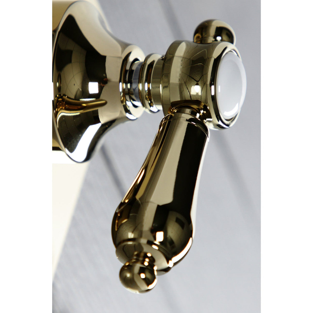 Heirloom KS3042BAL Single-Handle Wall Mount Three-Way Diverter Valve with Trim Kit, Polished Brass