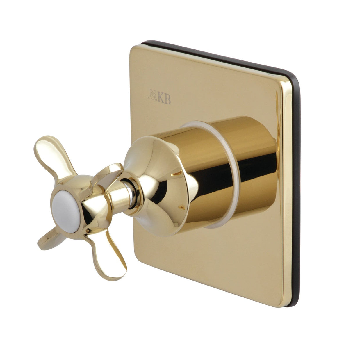 KS3042BEX Single-Handle Wall Mount Three-Way Diverter Valve with Trim Kit, Polished Brass