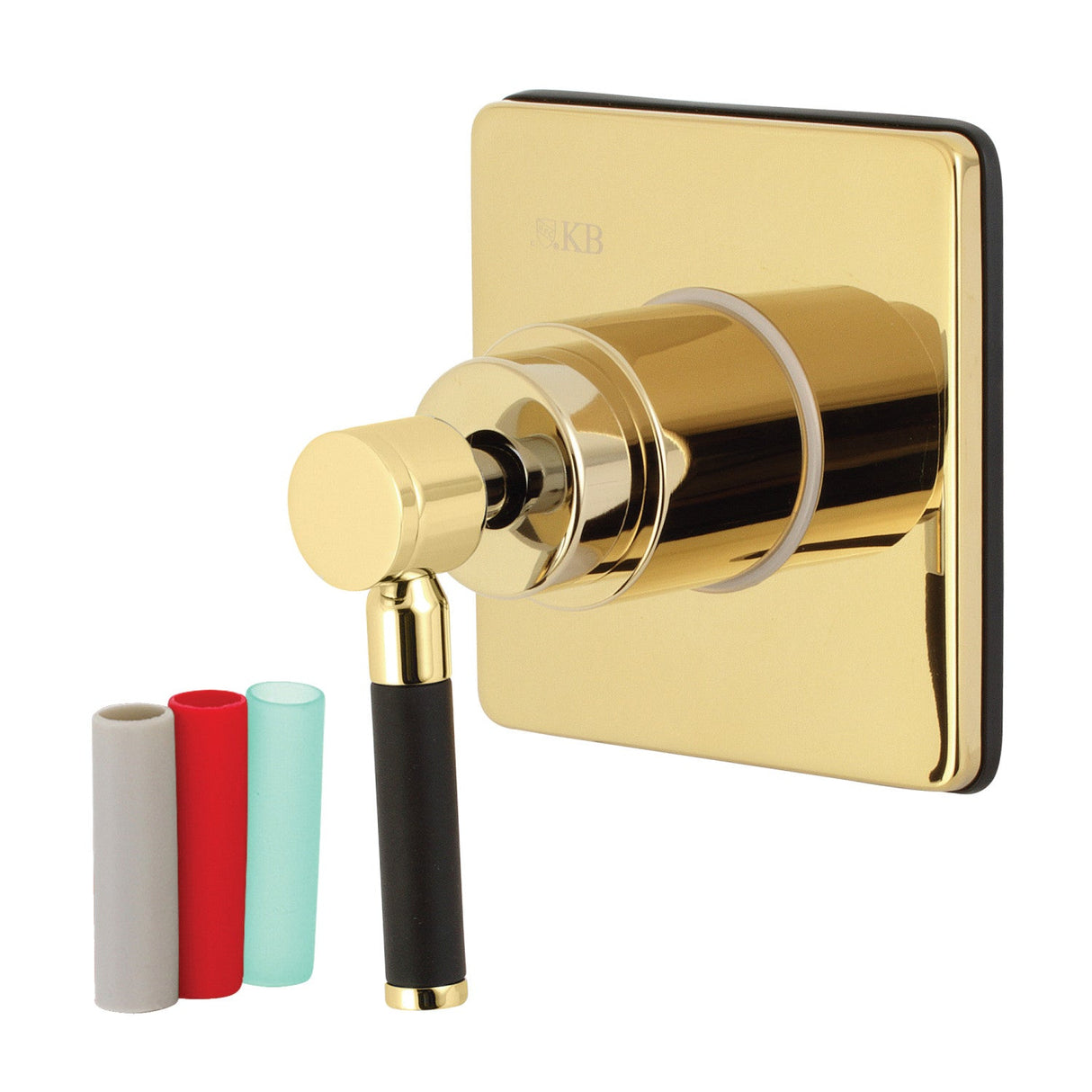 Kaiser KS3042DKL Single-Handle Wall Mount Three-Way Diverter Valve with Trim Kit, Polished Brass