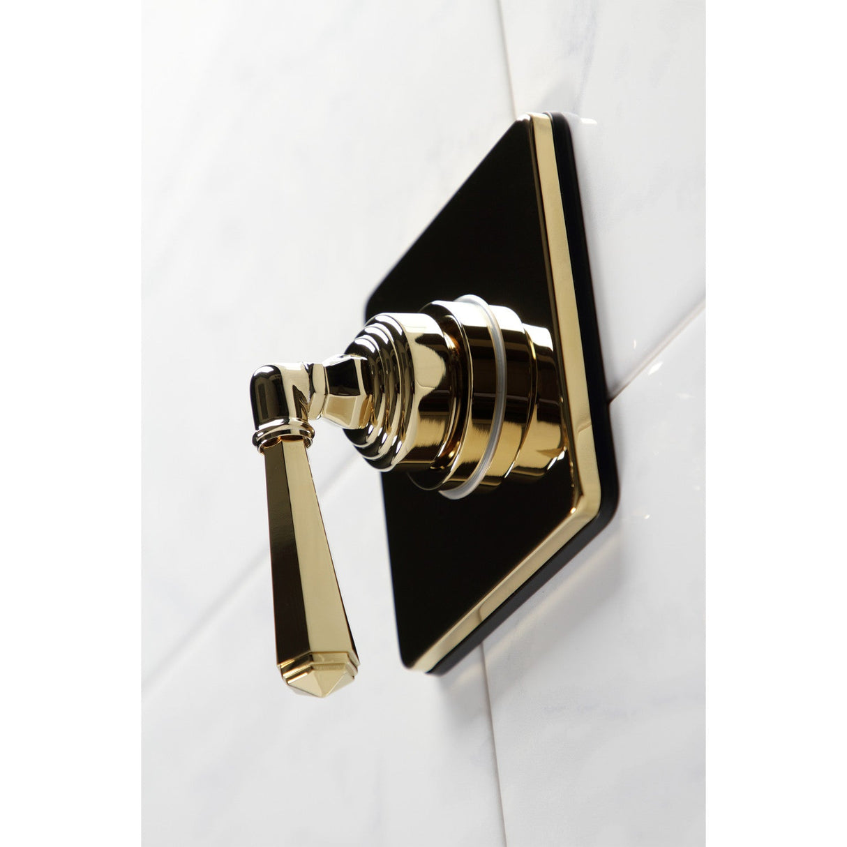 Metropolitan KS3042HL Single-Handle Wall Mount Three-Way Diverter Valve with Trim Kit, Polished Brass