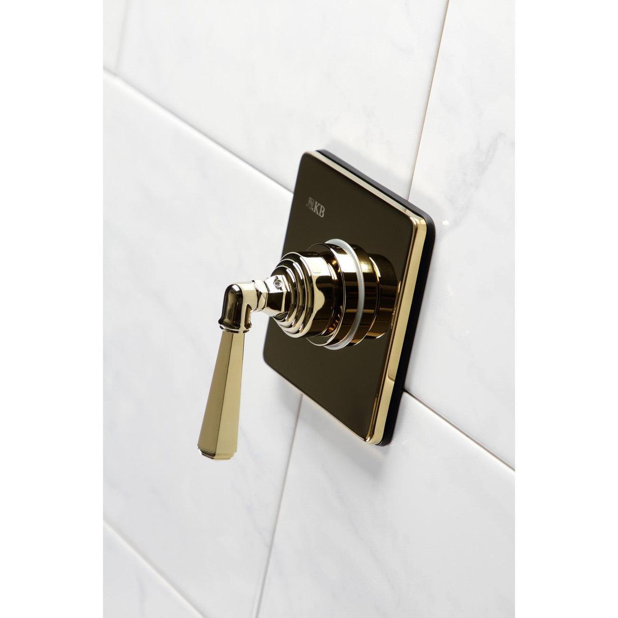 Metropolitan KS3042HL Single-Handle Wall Mount Three-Way Diverter Valve with Trim Kit, Polished Brass