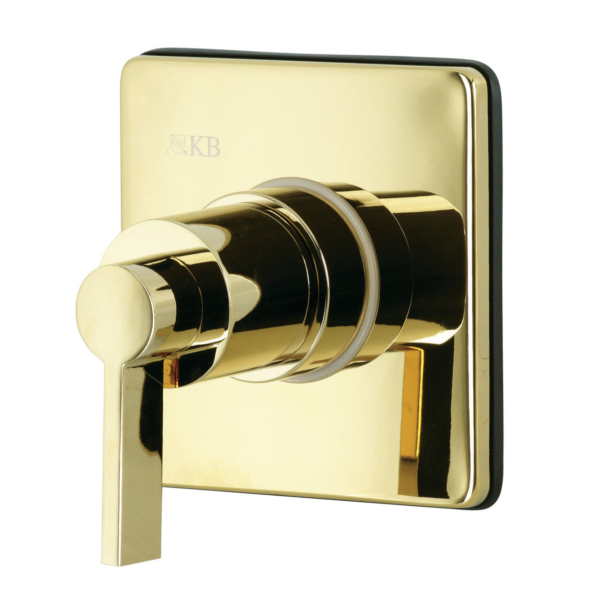 NuvoFusion KS3042NDL Single-Handle Wall Mount Three-Way Diverter Valve with Trim Kit, Polished Brass