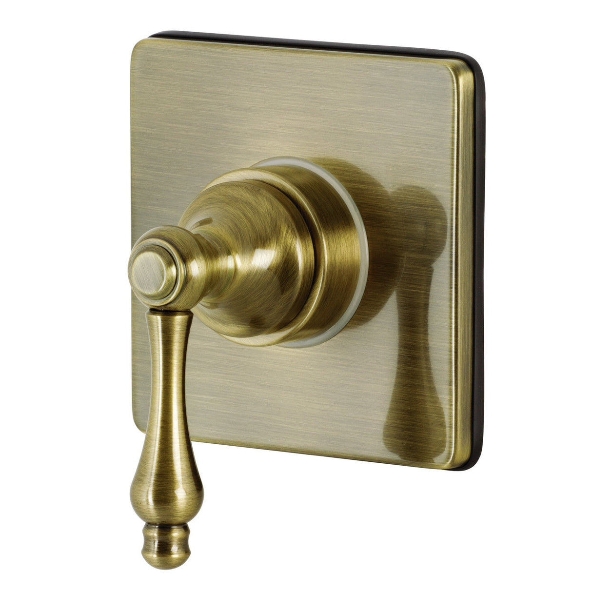 KS3043AL Single-Handle Wall Mount Three-Way Diverter Valve with Trim Kit, Antique Brass