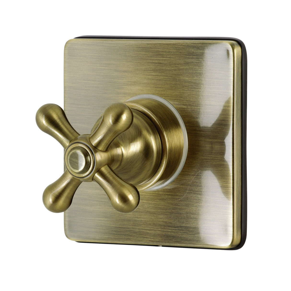 KS3043AX Single-Handle Wall Mount Three-Way Diverter Valve with Trim Kit, Antique Brass