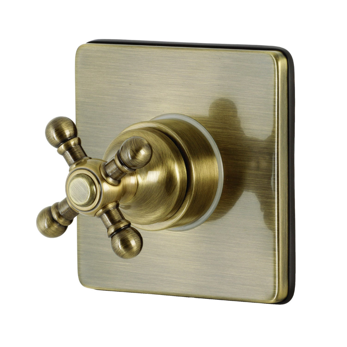 KS3043BX Single-Handle Wall Mount Three-Way Diverter Valve with Trim Kit, Antique Brass