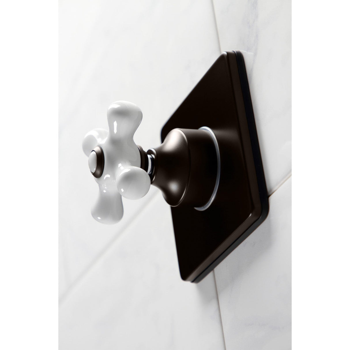 KS3045PX Single-Handle Wall Mount Three-Way Diverter Valve with Trim Kit, Oil Rubbed Bronze