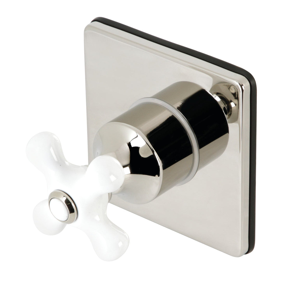 KS3046PX Single-Handle Wall Mount Three-Way Diverter Valve with Trim Kit, Polished Nickel