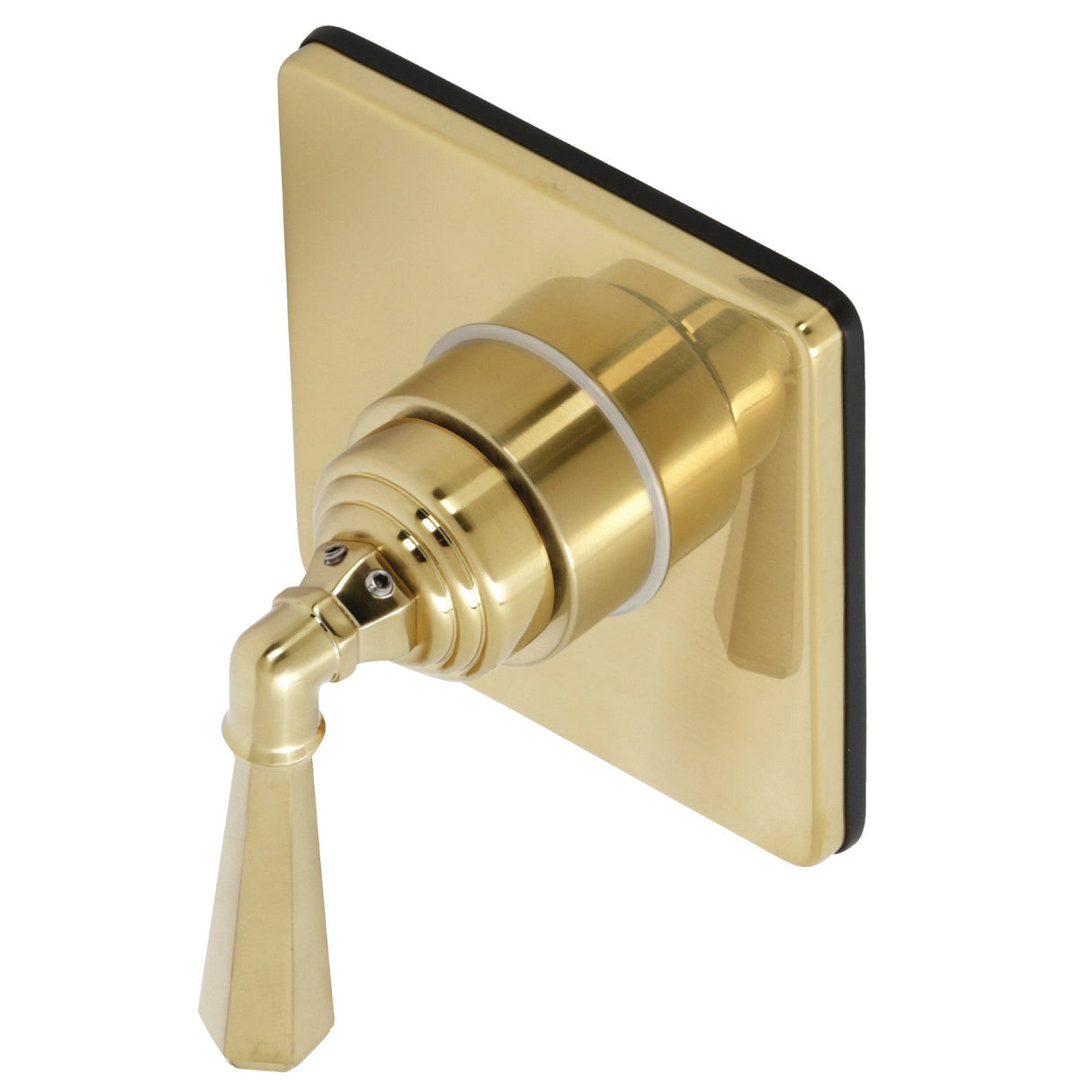 Metropolitan KS3047HL Single-Handle Wall Mount Three-Way Diverter Valve with Trim Kit, Brushed Brass