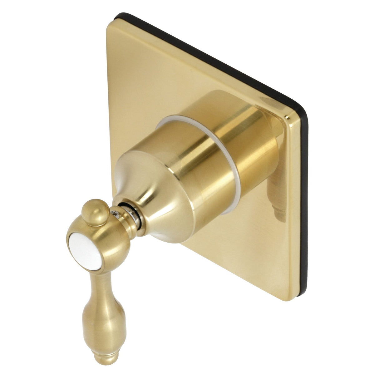 Tudor KS3047TAL Single-Handle Wall Mount Three-Way Diverter Valve with Trim Kit, Brushed Brass