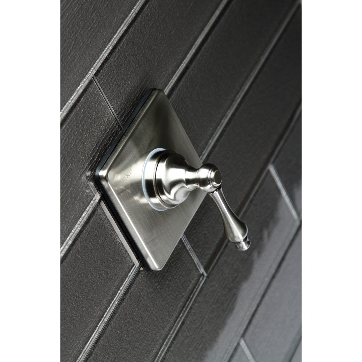 KS3048AL Single-Handle Wall Mount Three-Way Diverter Valve with Trim Kit, Brushed Nickel