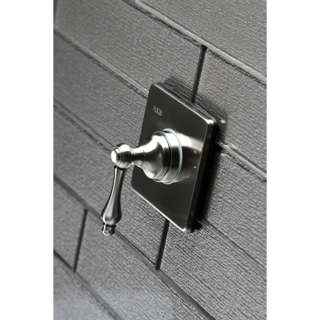 KS3048AL Single-Handle Wall Mount Three-Way Diverter Valve with Trim Kit, Brushed Nickel
