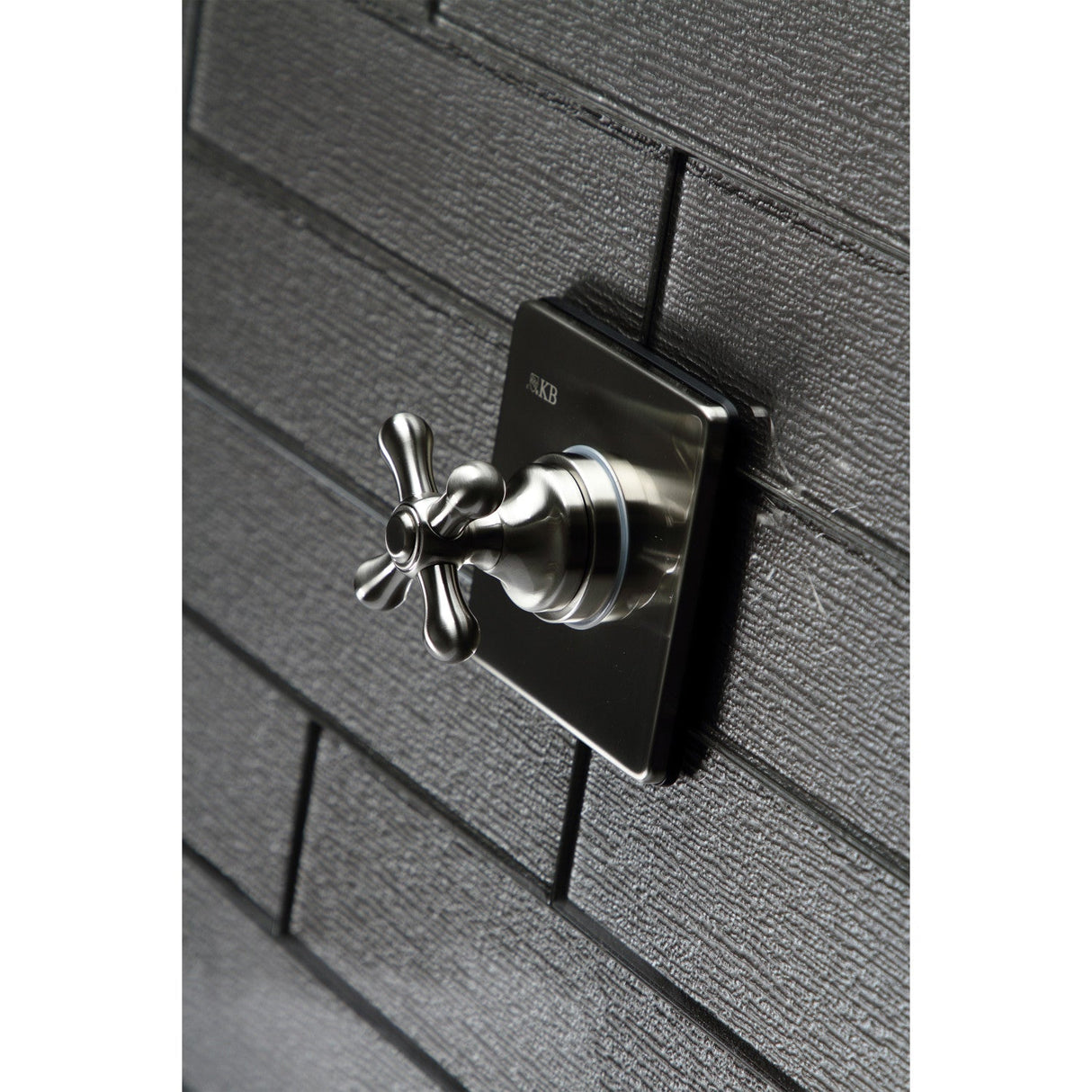 KS3048AX Single-Handle Wall Mount Three-Way Diverter Valve with Trim Kit, Brushed Nickel