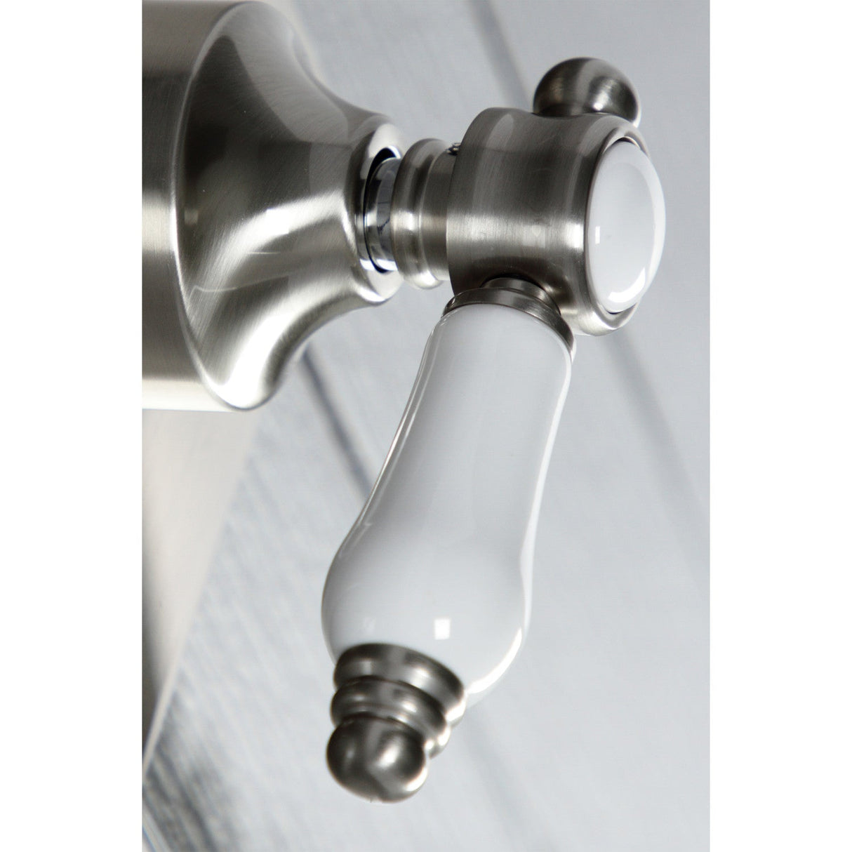 Bel-Air KS3048BPL Single-Handle Wall Mount Three-Way Diverter Valve with Trim Kit, Brushed Nickel