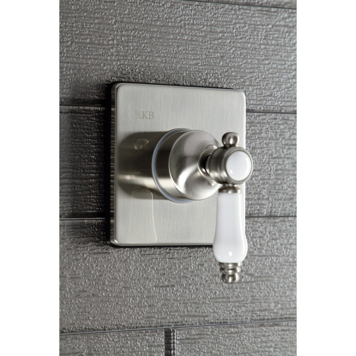Bel-Air KS3048BPL Single-Handle Wall Mount Three-Way Diverter Valve with Trim Kit, Brushed Nickel