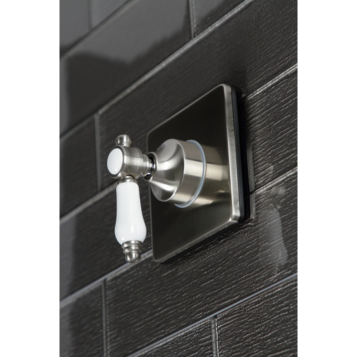 Bel-Air KS3048BPL Single-Handle Wall Mount Three-Way Diverter Valve with Trim Kit, Brushed Nickel
